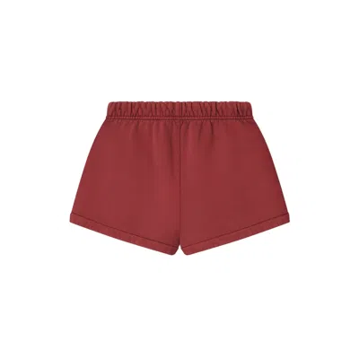 Essentials Womens Running Short In Burgundy
