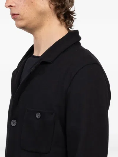 Hannes Roether Buttoned Pocket Jacket In Black