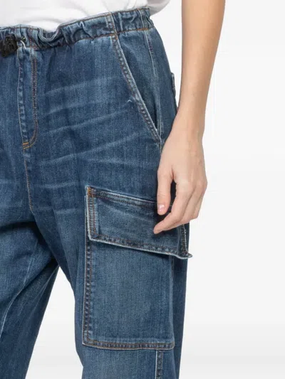 松紧工装露踝裤