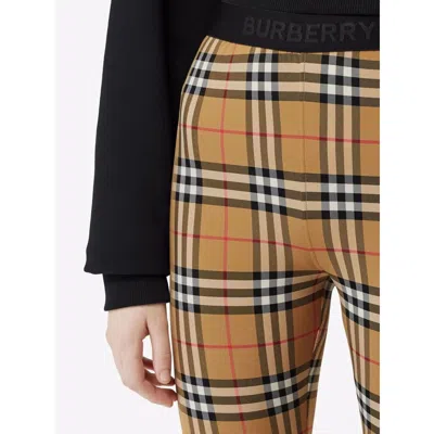 Burberry Printed Stretch Nylon Leggings In Multi