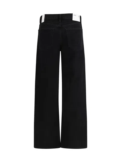 Agolde Arc Criss Cross Jeans In Phase In Black