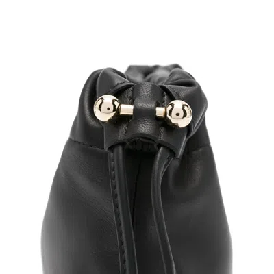 Strathberry Charlotte Drawstring Soft Nappa Black Bags
