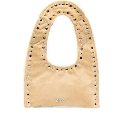 Gimaguas Franca Studded Tote Bag In Neutral