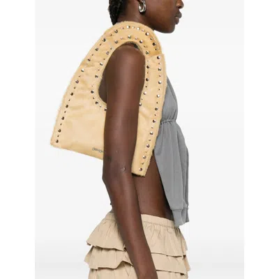 Gimaguas Franca Studded Tote Bag In Neutral