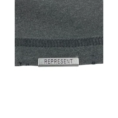 Represent Boxy Angel Border Logo Graphic Tee In Gray
