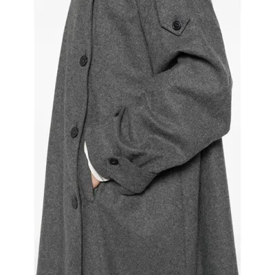 The Nina Studio Asymmetric Coat In Gray