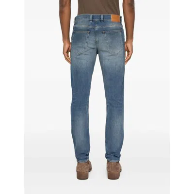 Blk Dnm Button-up Denim Trousers In Blue