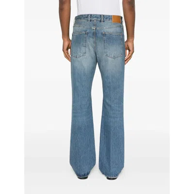 Blk Dnm Button-up Denim Trousers In Blue