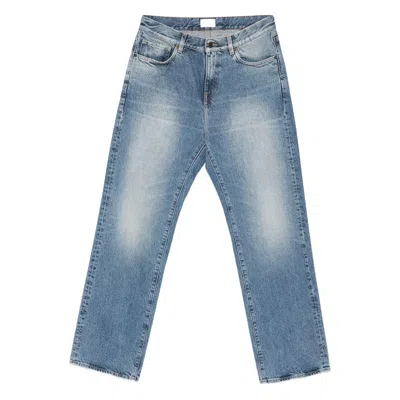 Blk Dnm Button-up Denim Trousers In Blue