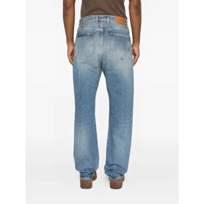 Blk Dnm Button-up Denim Trousers In Blue