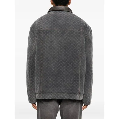 Daily Paper Patterned Pocket Jacket In Gray