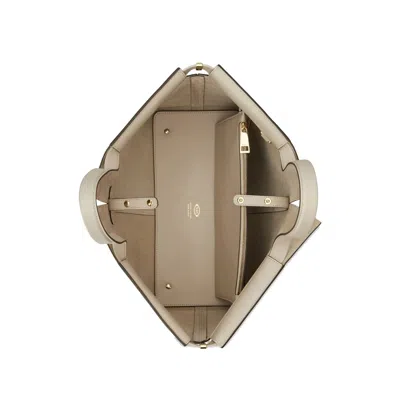 Tod's Leather Tote Bag In Neutral