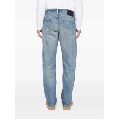 Levi's Distressed Belt-loop Jeans In Blue