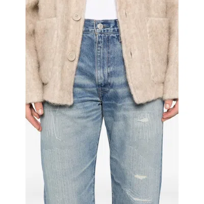 Levi's Distressed Belt-loop Jeans In Blue