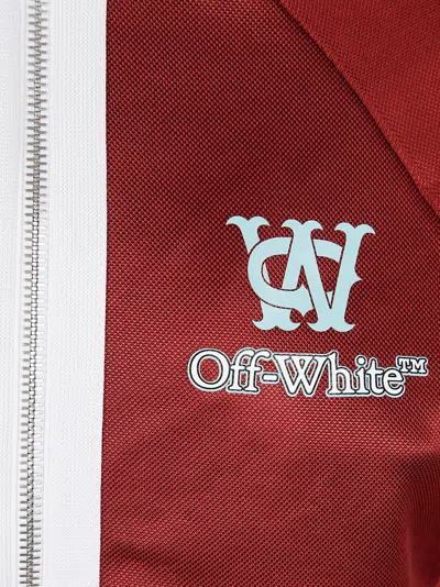 Off-white Serena Track Jacket Contrast Trim In Red