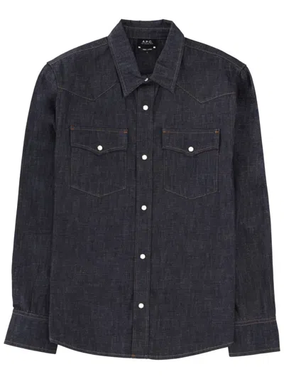 Apc Shirt A. P.c. Men Color Blue In Blue