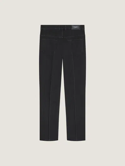 Givenchy Couture Seam Straight Fit Shadow Washed Jeans In Black