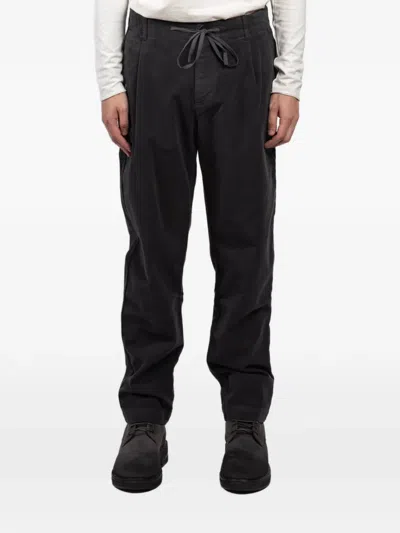 Hannes Roether Drawstring Pleated Trousers In Gray