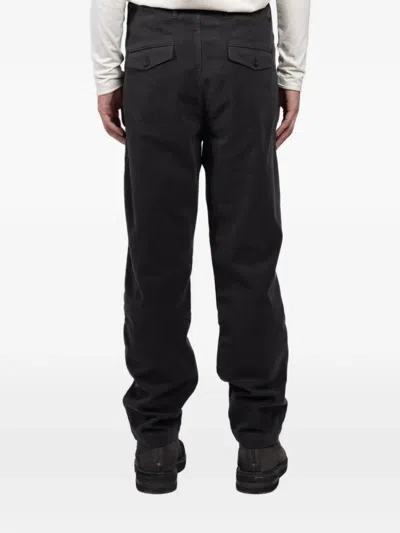 Hannes Roether Drawstring Pleated Trousers In Gray