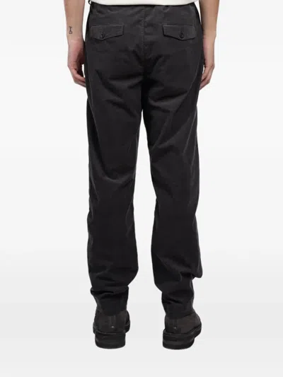 Hannes Roether Drawstring Pleated Trousers In Black