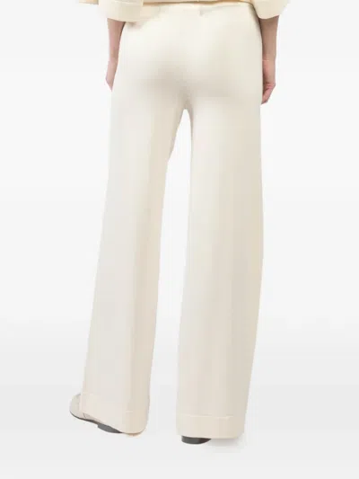 Isabel Benenato Knit Trousers In Neutral