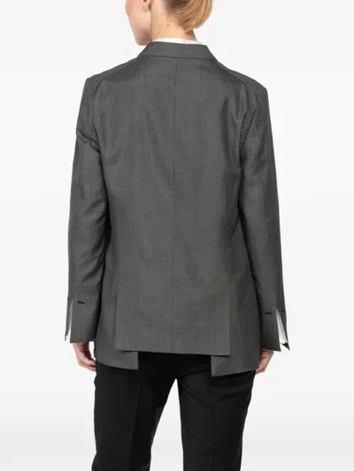 Ibrigu Polka-dot Three-button Single-breasted Jacket In Gray