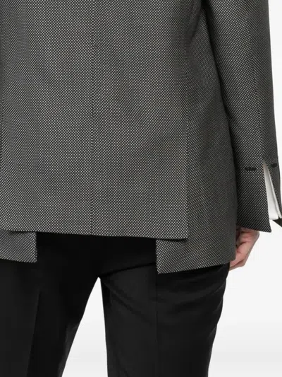 Ibrigu Polka-dot Three-button Single-breasted Jacket In Gray