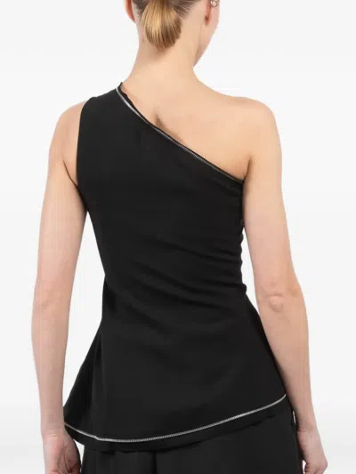 单肩迷你连衣裙