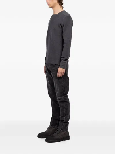 Hannes Roether Structured Sweater In Gray