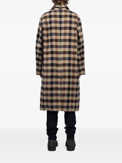 Hannes Roether Checked Single-breasted Coat In Multi
