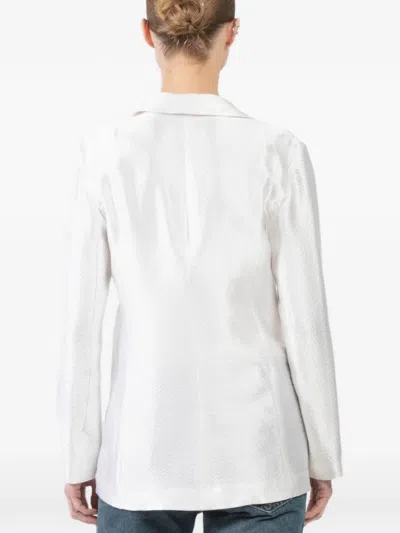 Peter Cohen Note Single-button Jacket In White