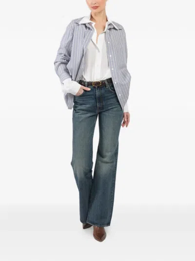 We-ar4 Striped Shirt In Blue