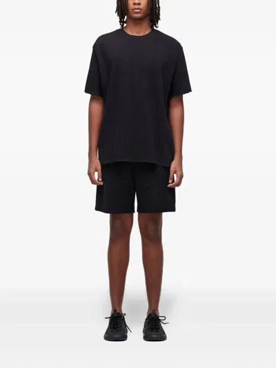 Osklen Basic Ribbed Bermuda Shorts In Black