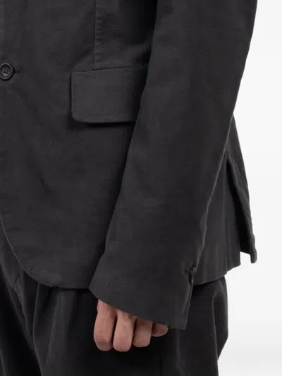 Hannes Roether Single-breasted Blazer In Black