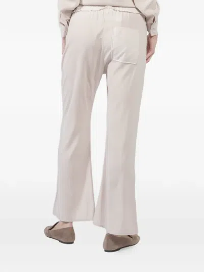 Kristensen Du Nord Drawstring Flared Trousers In Neutral