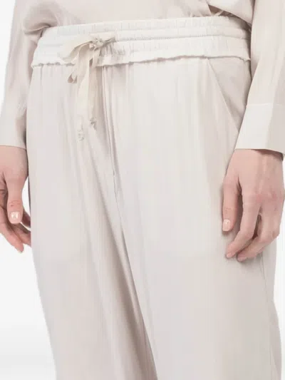 Kristensen Du Nord Drawstring Flared Trousers In Neutral