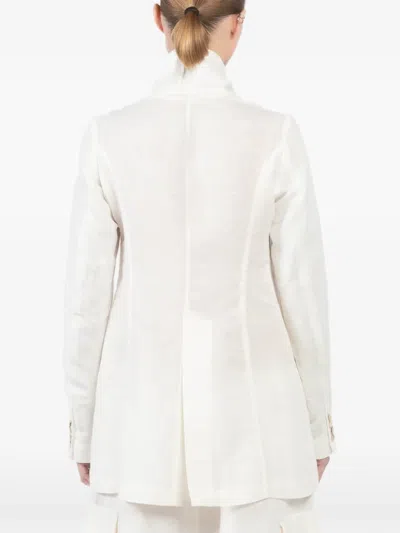 Masnada Tie-front Jacket In White