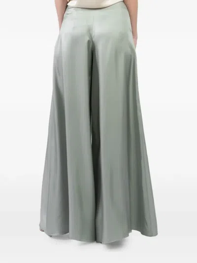 Lapointe Wide-leg Palazzo Pants In Green