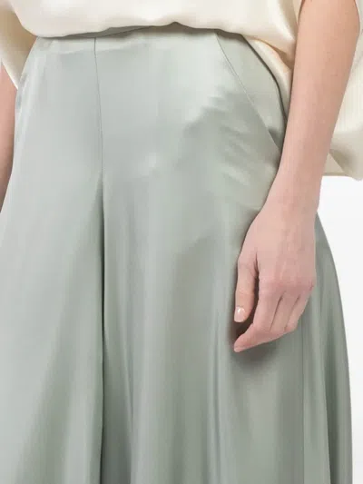 Lapointe Wide-leg Palazzo Pants In Green