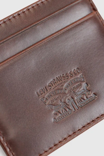 Levi's Leather Card Case In Brown