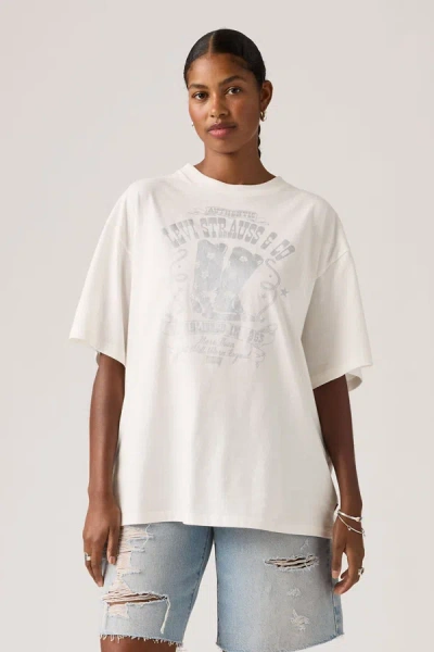 Levi's Graphic Short Stack Tee In White