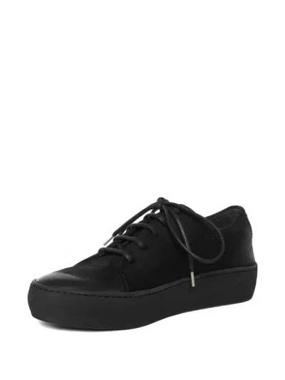 Hannes Roether Platform Lace-up Sneakers In Black