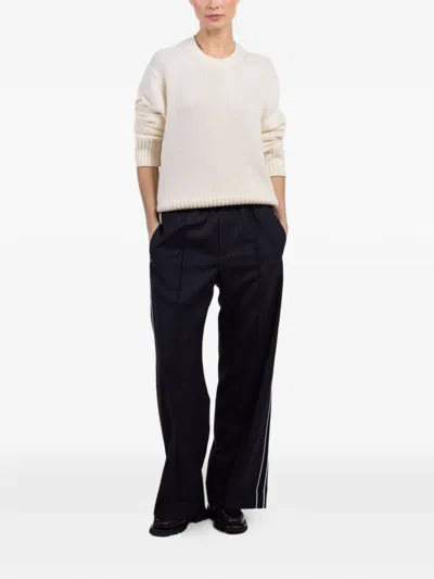 We-ar4 The Chaplin Pinstripe-pattern Trousers In Blue