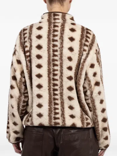 Xirena Geometric-pattern Sweatshirt In Neutral