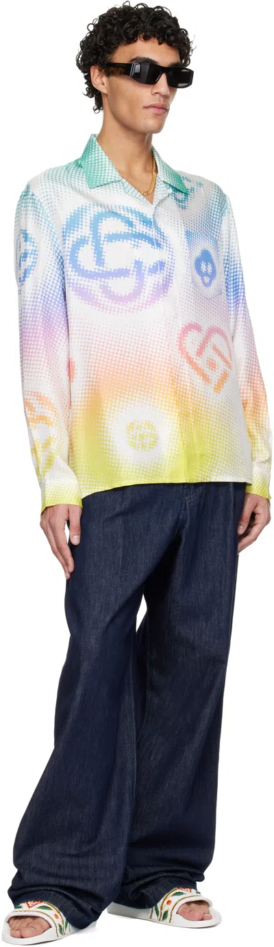 Casablanca Terry Slider Sandals Embroidered Strap Flat