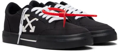 Off-white Black Vulcanized Low Sneakers In Multi