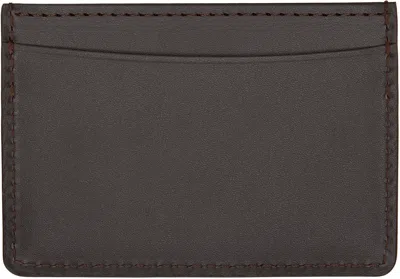 A.p.c. Brown Andre Card Holder In Brown