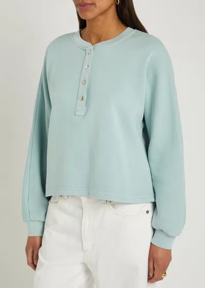 Rails Leonie Button Down Sweatshirt In Blue