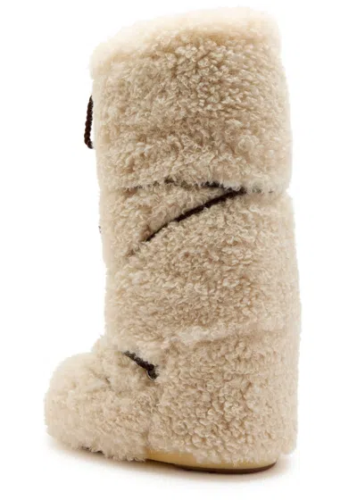 Moon Boot Icon Curly Extra Mid-calf Snow Boots In White