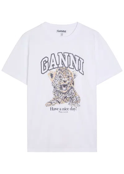 Ganni Barba Napoli Classic 1000 Stipes Shirt In White
